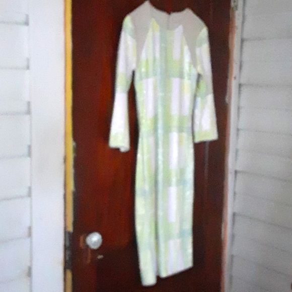 RACHEL Rachel Roy | Dresses | Rachel Roy Sz Small Sequined Dress Yellow  Green And White | Poshmark